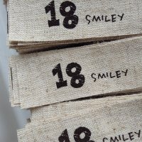 オリジナルリネンタグ・18 Smiley