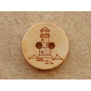 画像1: ウッド灯台ボタン